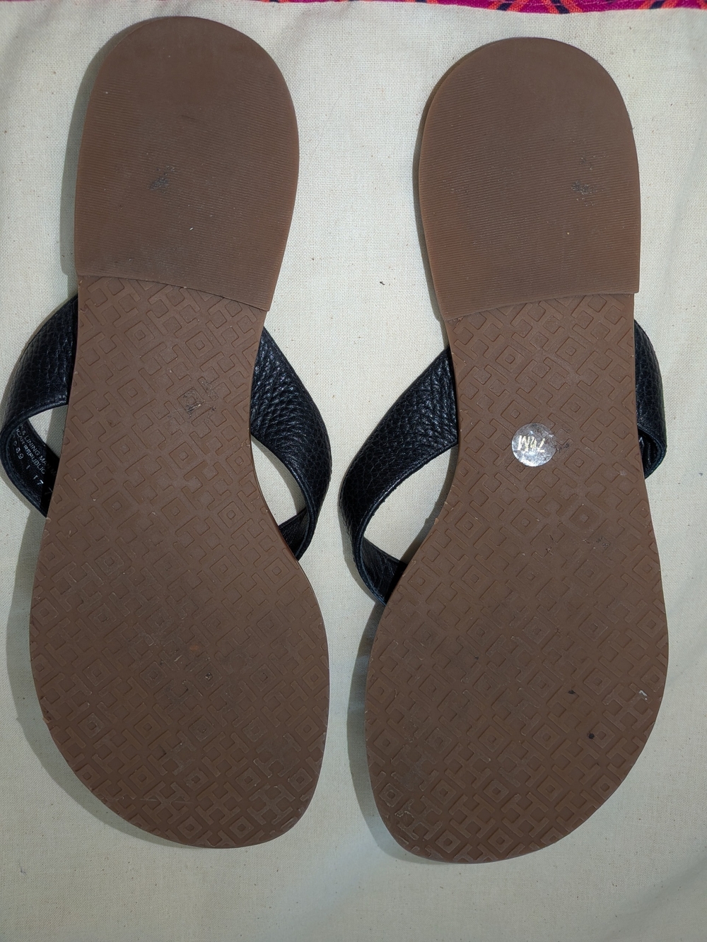 Tory Burch Black Leather Sandals - Picture 5 of 5